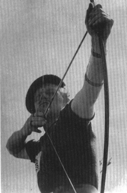 Churchill representing Great Britain in the World Archery Championships in Oslo, Norway. August 1939