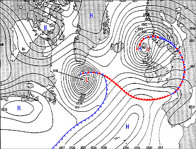 A weather map from June 5th