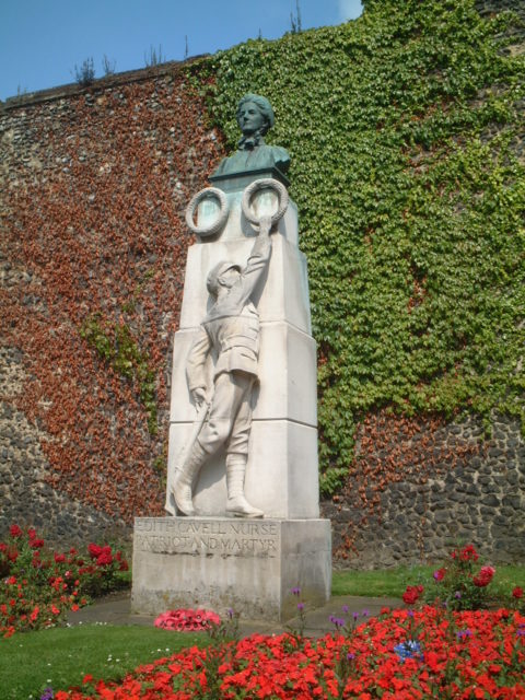 Cavell's memorial at Norwich Cathedral Photo Credit