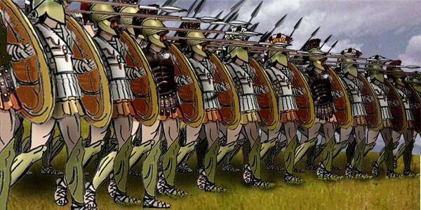 An EDSITEment-reconstructed Greek phalanx based on sources from The Perseus Project. 