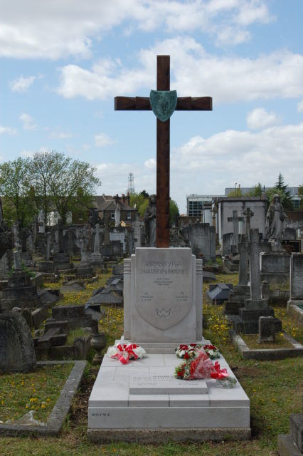 Krystyna's grave in London Photo Credit
