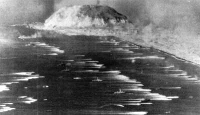 It begins! The Massive fleet of ships pushes forward towards the beaches on the south eastern side of the Island. This followed a massive naval, aerial, and rocket bombardment. 