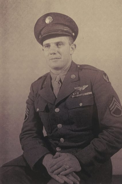 Martin is pictured in his U.S. Army Air Forces uniform toward the latter part of his WWII service. Courtesy of Jan Martin.
