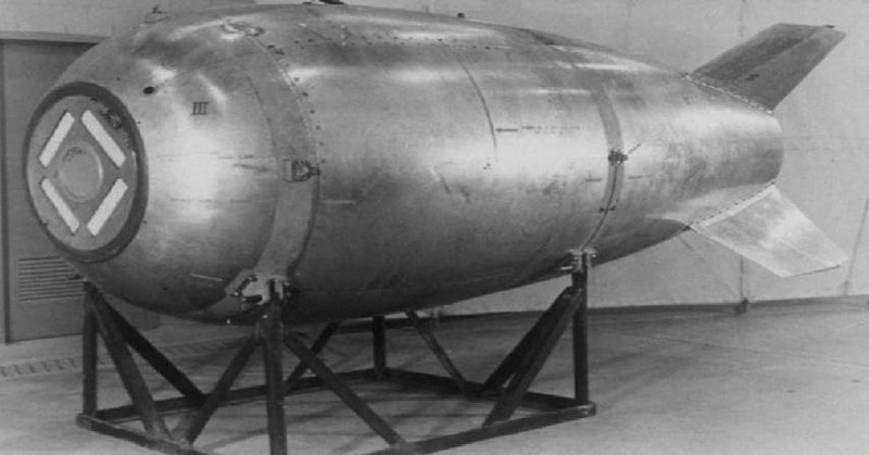 A Mk4 Fat Man bomb that went missing during the Cold War, 1950.