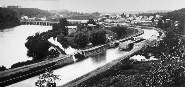 Aqueduct on the Erie Canal in New York 