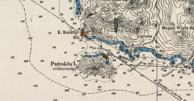 German nautical map dated 1944