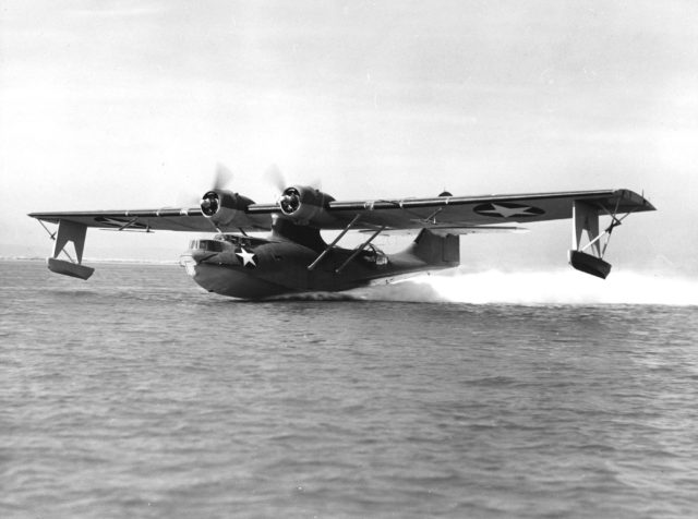 A PBY-5, similar to what Canavan would have stowed away in on his way back to Guadalcanal.