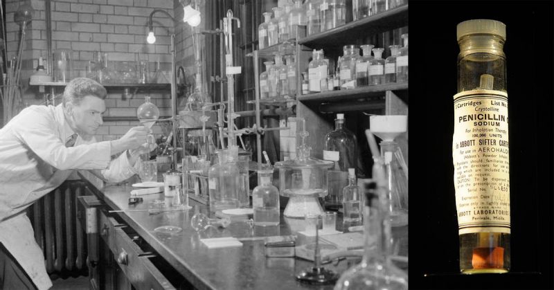  The Development and Production of Penicillin, England, 1944. <a href=https://commons.wikimedia.org/w/index.php?curid=31583798>Photo Credit</a>