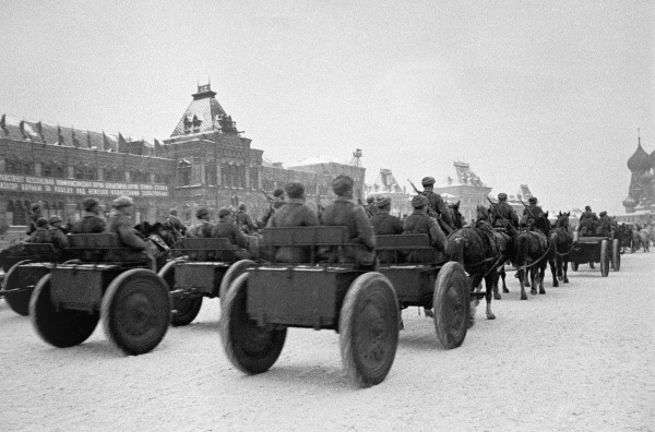  After the military parade 7 November 1941 – To the front. Moscow, Russia. Photo Credit