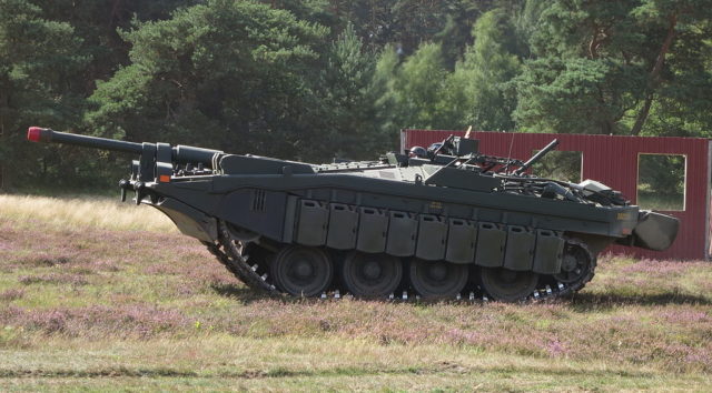 Gun elevated using suspension; Photo Source