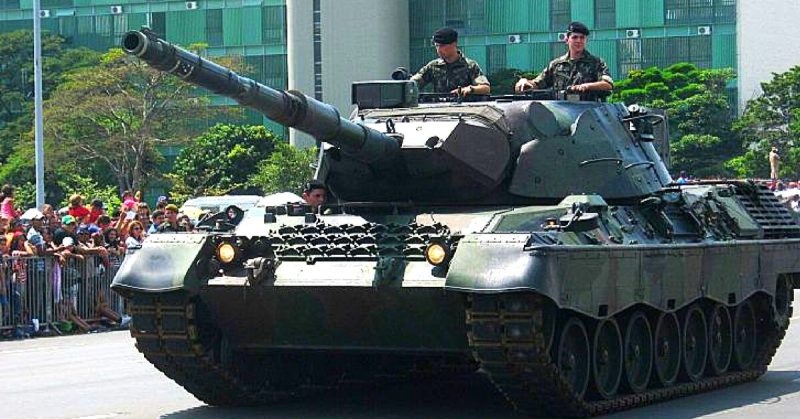 Brazilian Army Leopard 1A5 tank. The 1A5 can be considered the "standard" Leopard 1 today; Photo Credit   