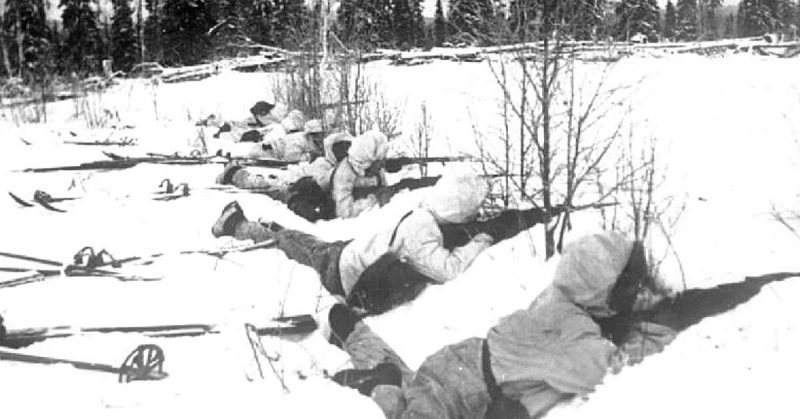 Finnish Ski Troops During the Winter War