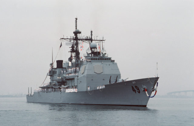 The USS Vincennes in the Persian Gulf Photo Credit