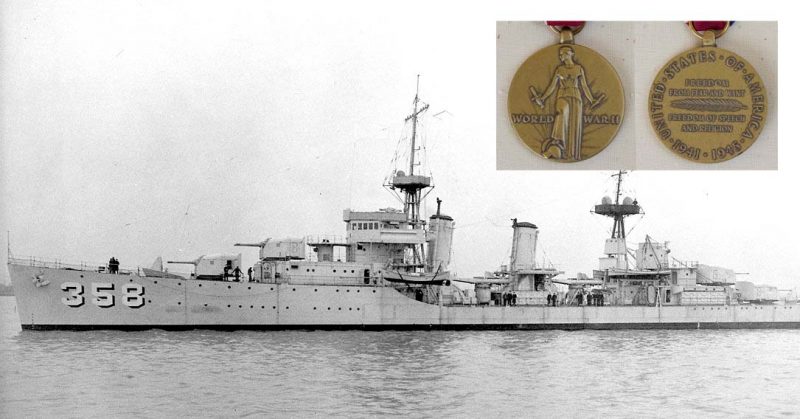 The owner of the medals was Paul John DiModica, a sailor who served on the USS McDougall during WWII.