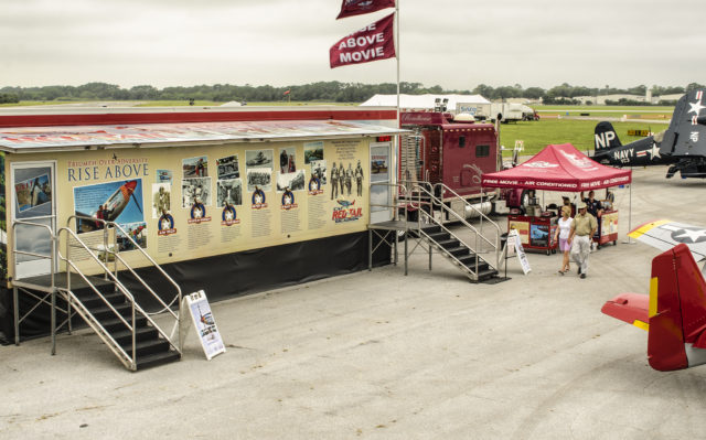RISE ABOVE Traveling Exhibit - photo courtesy of Ken Mist Aviation Photography.