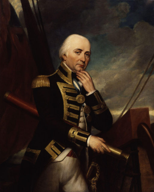 Cuthbert Collingwood, Nelson's sometime right hand man, died on board the Ville de Paris.
