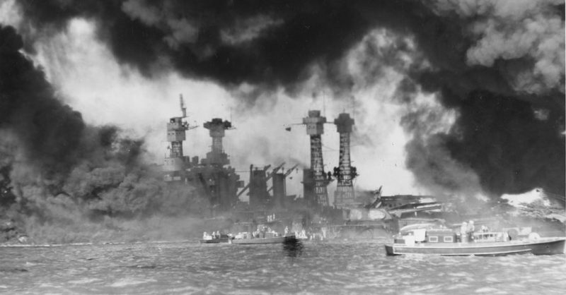 Japanese attack on Pearl Harbor.