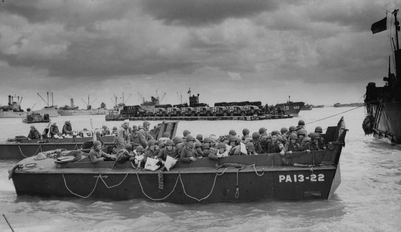 Normandy coast, 6 June 1944.