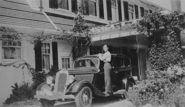 Chong (circa 1938) when he worked as a cook and house boy in Vancouver, Canada. 