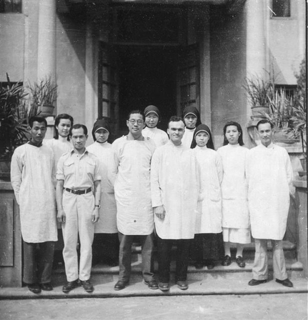 Chong (third from left) at a BAAG medical outpost.