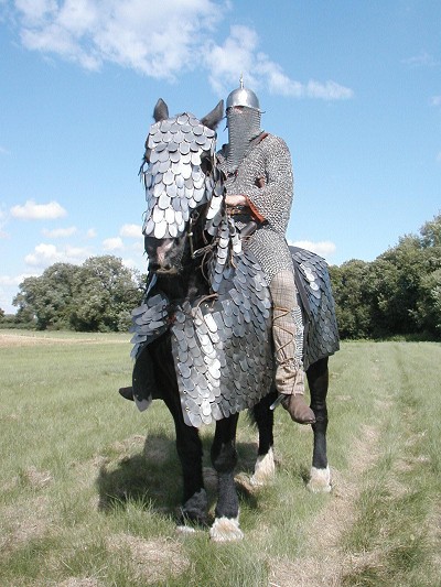 Historical re-enactment of a Sassanid-era cataphract. Photo Credit