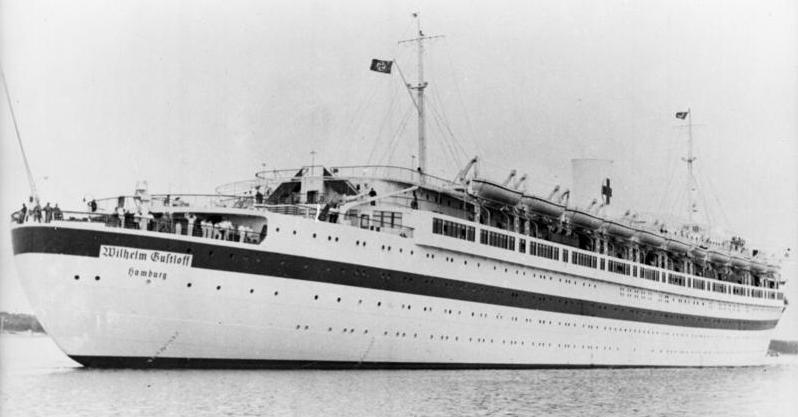 Hitler’s refugee ship MV Wilhelm Gustloff. Photo copped. <a href=https://commons.wikimedia.org/w/index.php?curid=5435007
>Photo Credit</a>