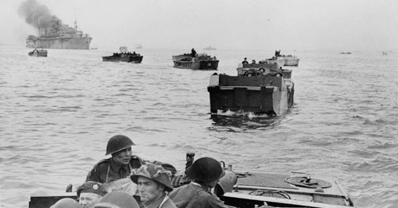 Normandy landings, 1944. <a href=https://commons.wikimedia.org/w/index.php?curid=47408790
>Photo Credit</a>