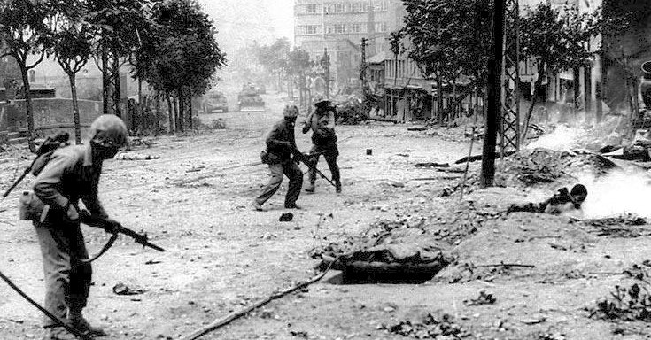 American Soldiers in the Korean War, 1950.