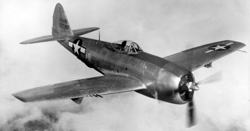 Republic P-47N Thunderbolt in flight