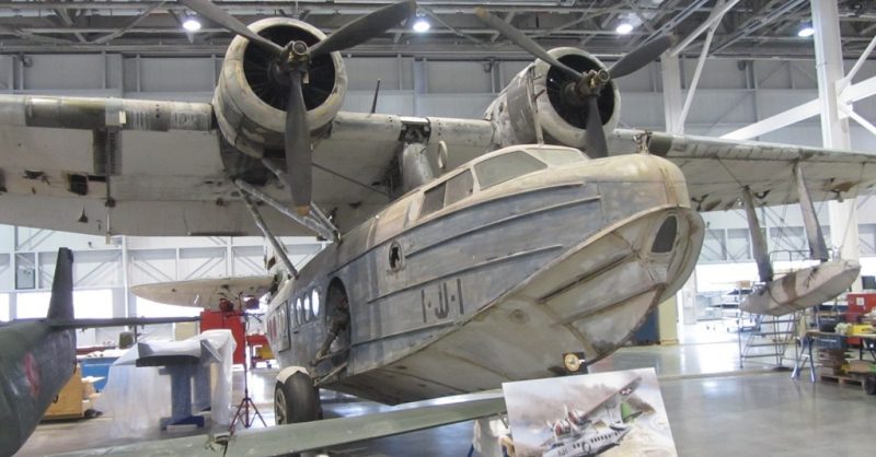 Sikorsky JRS-1 under restoration at the Steven F. Udvar-Hazy Center. <a href=https://commons.wikimedia.org/w/index.php?curid=30895278
>Photo Credit</a>