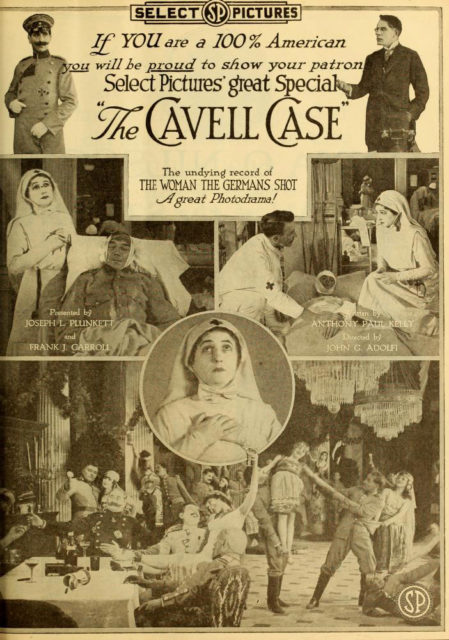 A poster for a U.S. propaganda film documenting Cavell's life. 