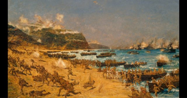 Landing at Gallipoli. Photo Credit