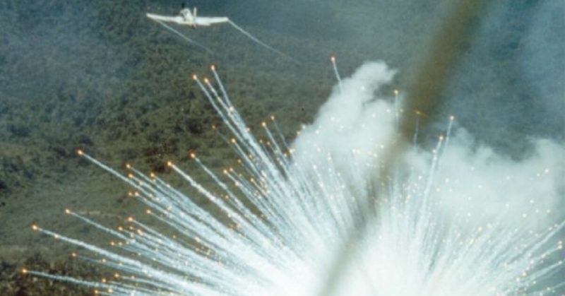 White Phosphorus explosion in Vietnam, 1966