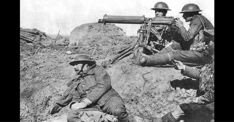 Vickers Machine Gun Crew of the British Expeditionary Force. 