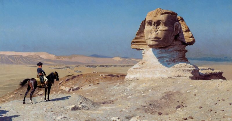 Bonaparte Before the Sphinx, (ca. 1868) by Jean-Léon Gérôme, Hearst Castle