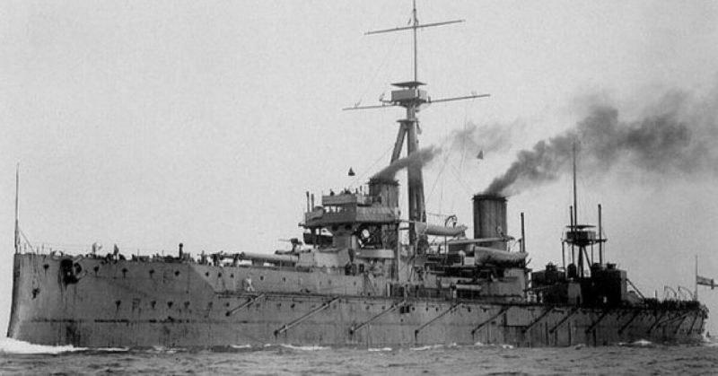 HMS Dreadnought in 1906-7