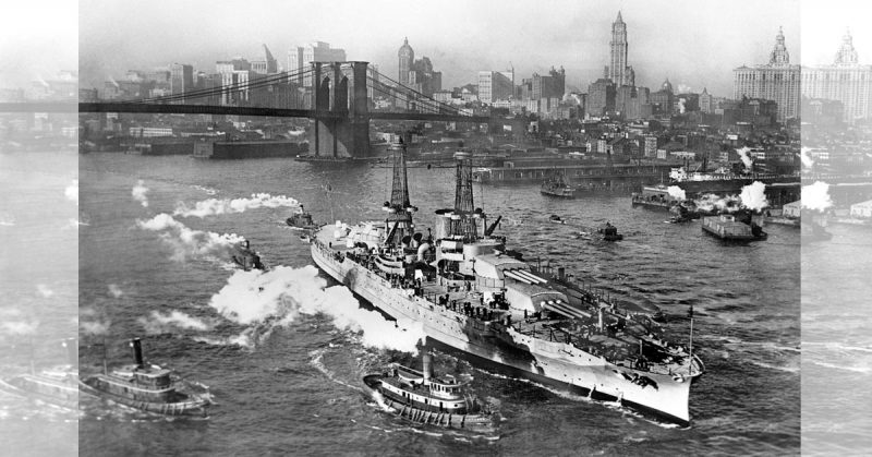 USS Arizona in New York City