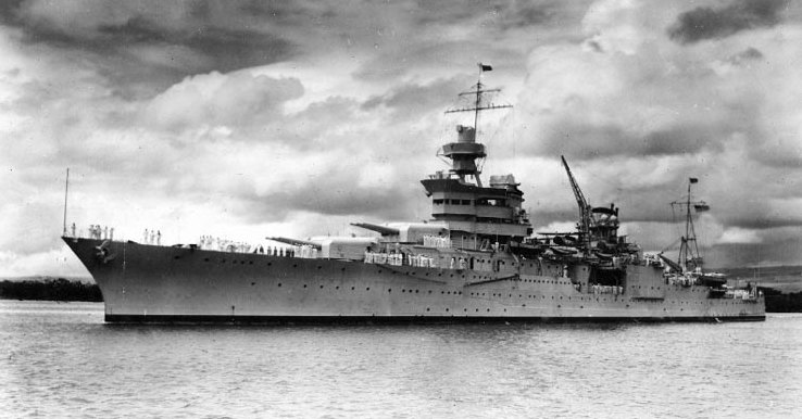 USS Indianapolis at Pearl Harbor, circa 1937