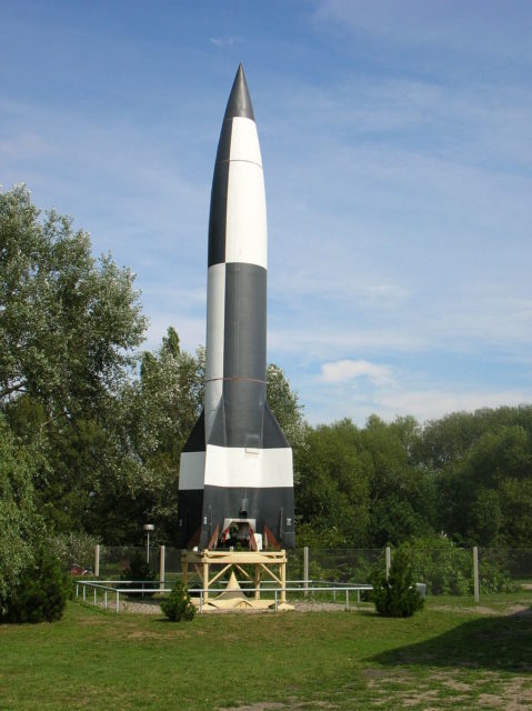 V2-Rocket in the Peenemünde Museum.