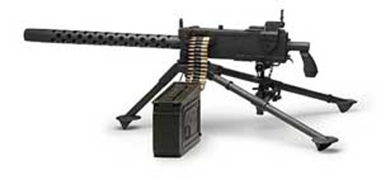 An M1919 Browning machine gun.