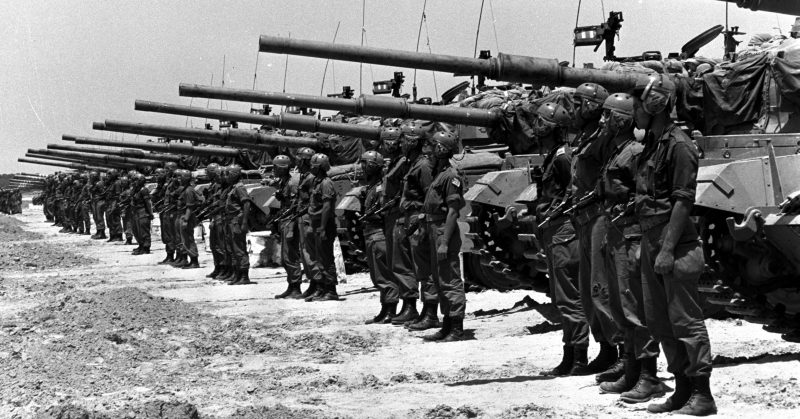 Israeli tanks during the 1967 war. Photo credits:  Israeli Government Press Office.