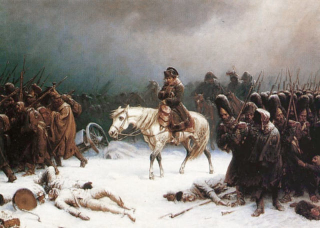 Napoleon’s withdrawal from Russia, by Adolph Northen.