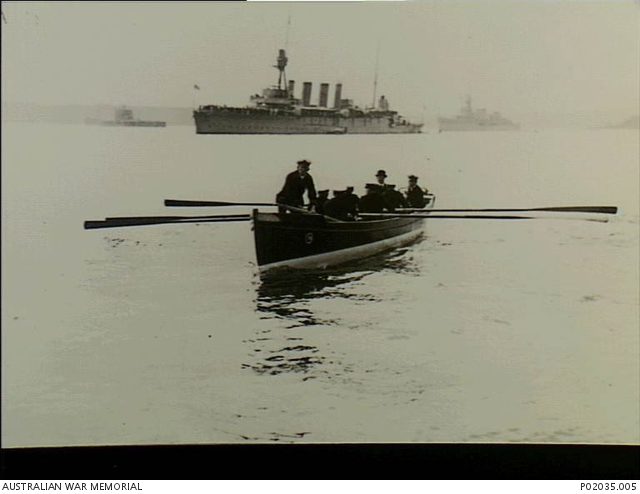 Commodore Thomas Wardle in Australia, 1920. Despite losing his ship, Wardle's career kept moving, and he retired as an Admiral. 