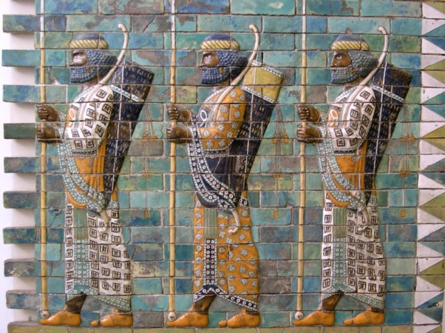 Persian Warriors, from the Berlin Museum. By mshamma – CC BY 2.0