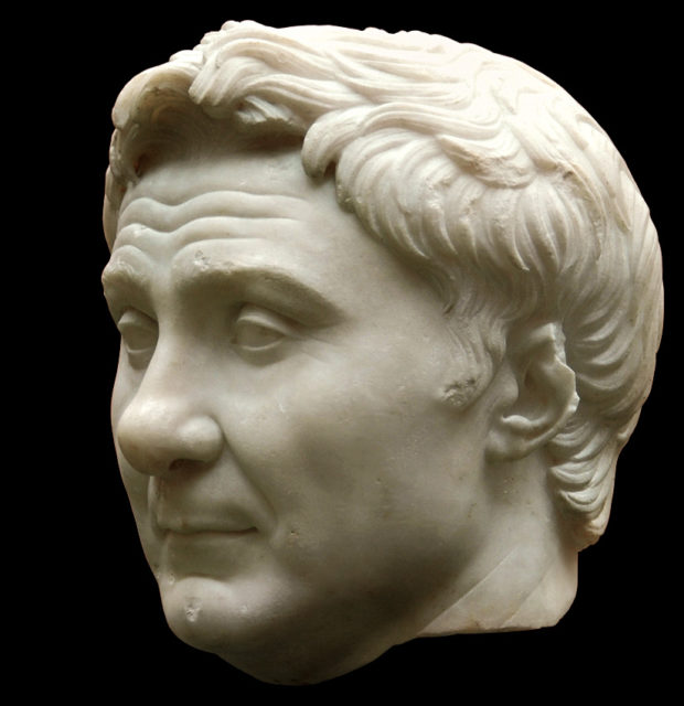 Ancient Roman bust of Pompey