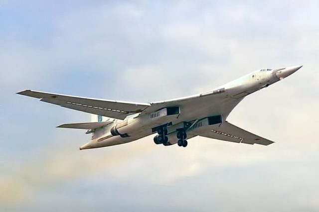A Tu-160 with Ukrainian markings in 1997