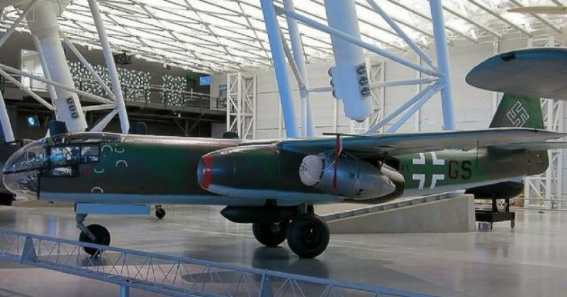 Arado Ar 234 B-2 in the National Air and Space Museum of the Steven F. Udvar-Házy Center, Washington, USA. Photo Credit