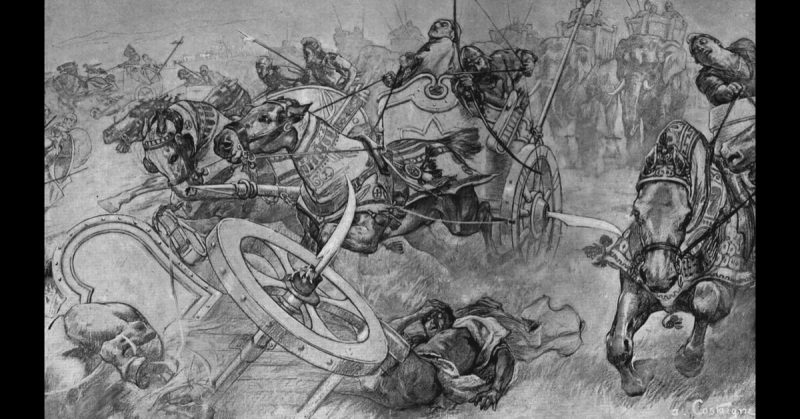 Persian Chariots Attack