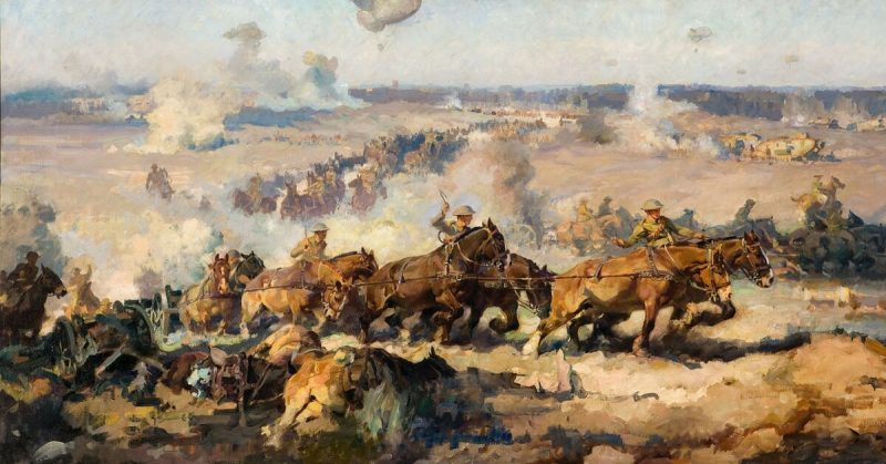 Septimus Power - The battle before Villers-Bretonneux, August 8th, 1918