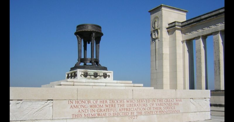 The Pennsylvania Memorial at Varennes en Argonne. By Aroche - CC BY-SA 3.0